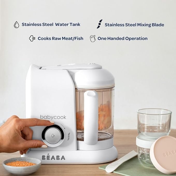 BEABA Babycook Solo 4 in 1 Baby Food Maker, Puree Steamer and Blender - Image 6