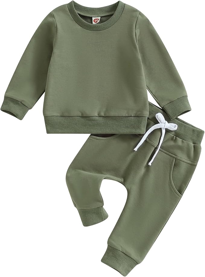 Tiaham Baby Boy Clothes Girl Outfits Fashion Sweatshirt Sweat Pant Kids Toddler by Tiacham