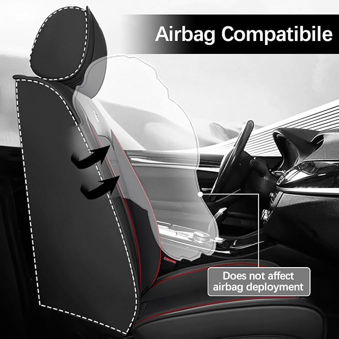 Leather Seat Cover for Ford Edge 2010-2026, Waterproof Soft Seat Covers - Image 4