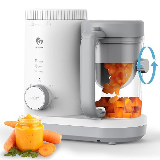 Baby Food Maker Bellababy Baby Food Processor, Puree Blender Steamer by BellababyMaternalEssentials