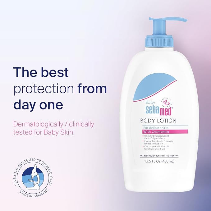 SEBAMED Baby Lotion pH 5.5 Ultra Mild Hydration Dermatologist Recommended - Image 6