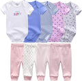 Baby Layette Set Baby Boys' 9-Piece Bodysuits Pants Set Toddler Girl Boy Unisex by Kiddiezoom