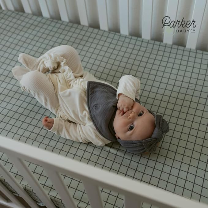 Parker Baby Muslin Bandana Drool Bibs | 100% Soft Muslin Cotton, Absorbent & - Image 7