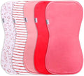 5-Pack Organic Cotton Burp Cloths – Large, Ultra-Soft 3-Layer Towels by KiddyStar%C2%AE