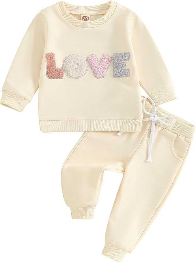 Fernvia Toddler Baby Girl Clothes 3 6 9 12 18 24 Months Fall Outfits Solid Long by Fernvia