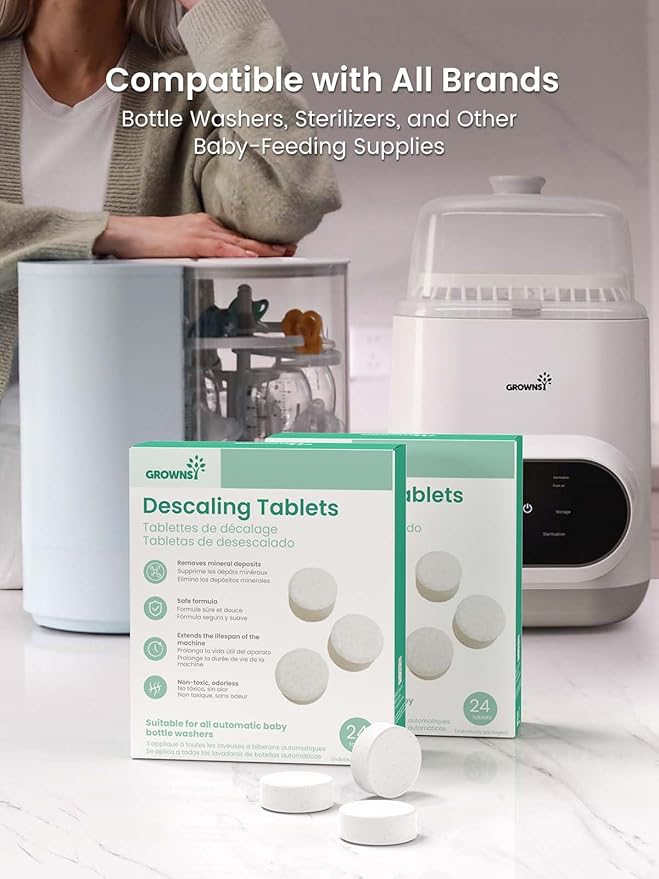 GROWNSY Descaling Tablets Descaler, 24 Descaling Tablets Compatible - Image 9