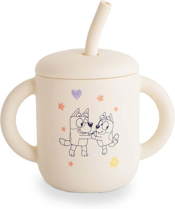 mushie x Bluey 100% Silicone Training Cup & Straw by mushie