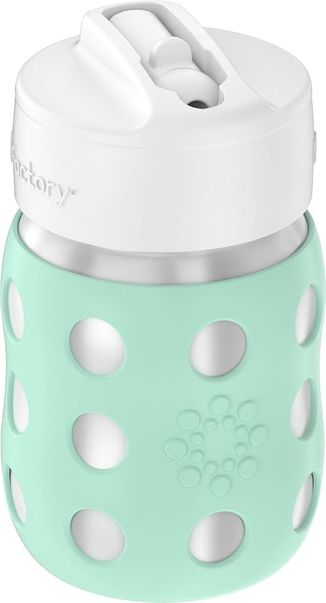 Lifefactory 8-Ounce Stainless-Steel Vacuum-Insulated Wide-Neck Baby Bottle - Image 3