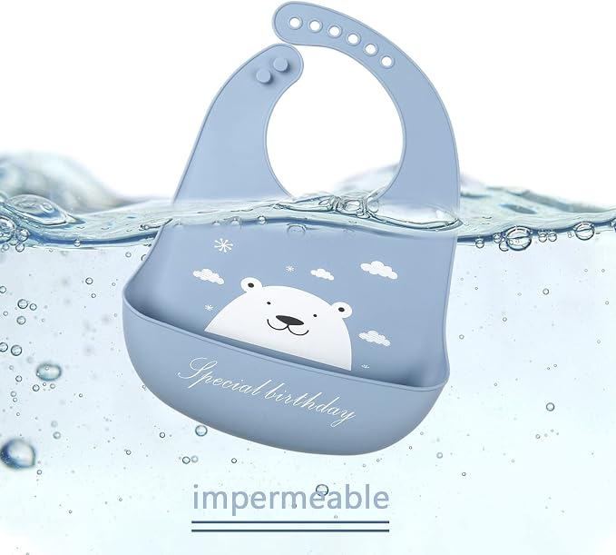 Baby Silicone Feeding Bibs - Image 6