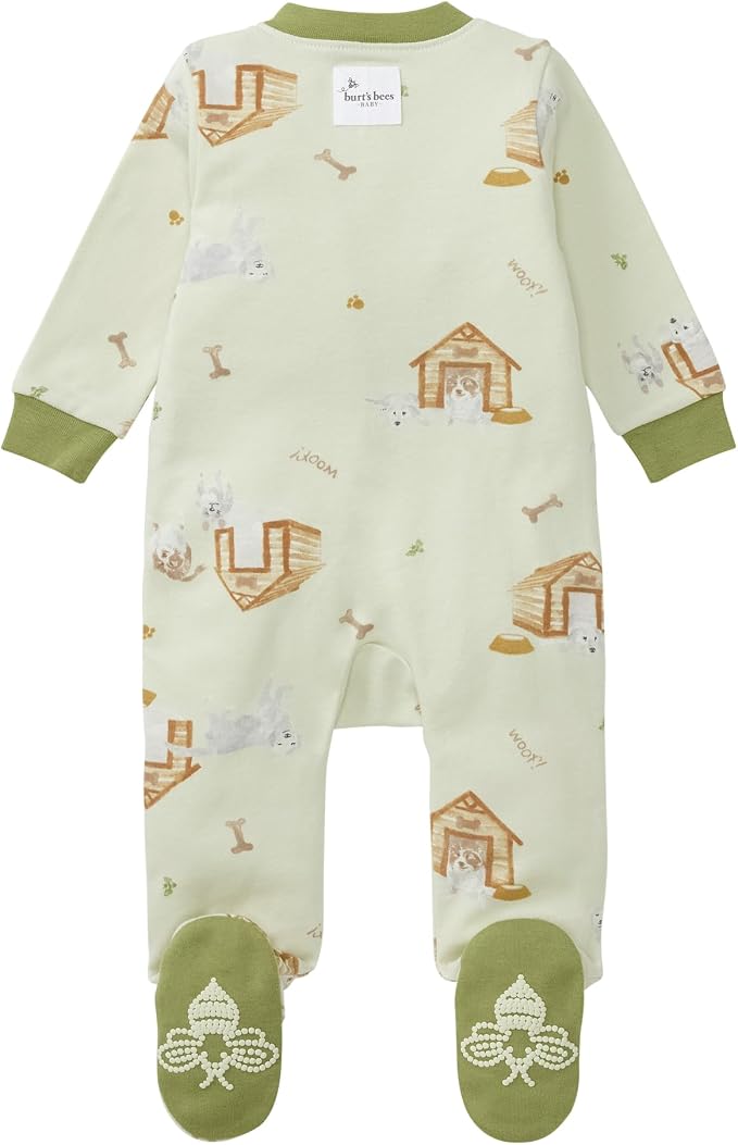 Burt’s Bees Baby Boys' One-Piece Sleep and Play 100% Organic Cotton PJs - Image 2