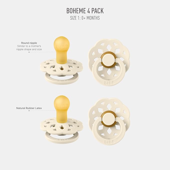 BIBS Boheme BPA-Free Pacifier Set - Image 2