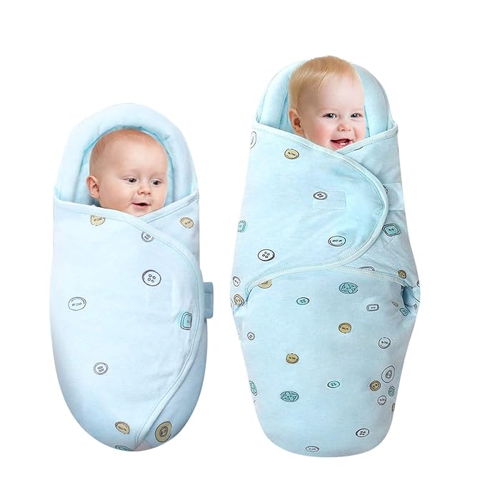 Premium Soft Cotton Baby Swaddle Blankets, Unisex Baby Blanket Wrap by Knirose