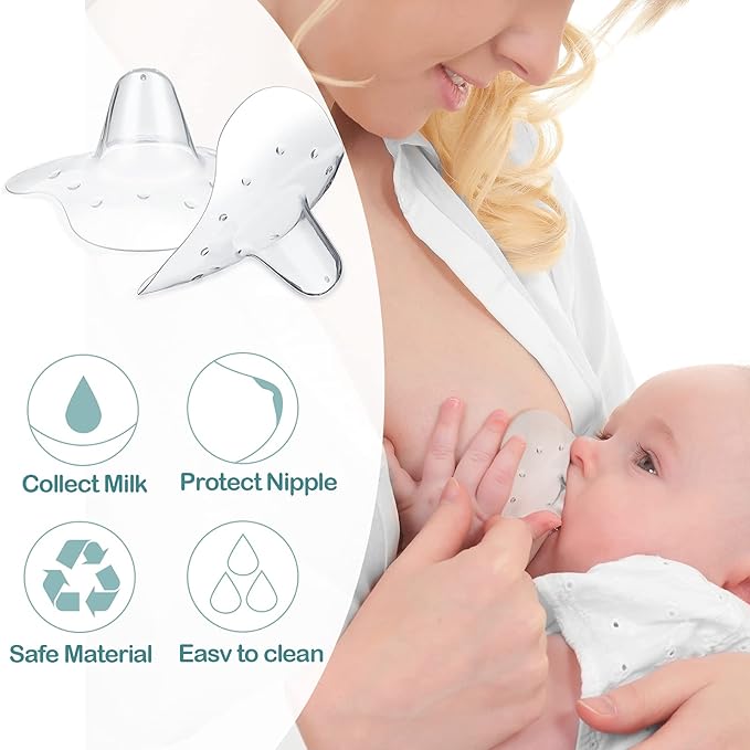 Nuanchu 8 Pcs Nipple Shields for Nursing Newborn Breastfeeding 20 mm 15 mm - Image 3