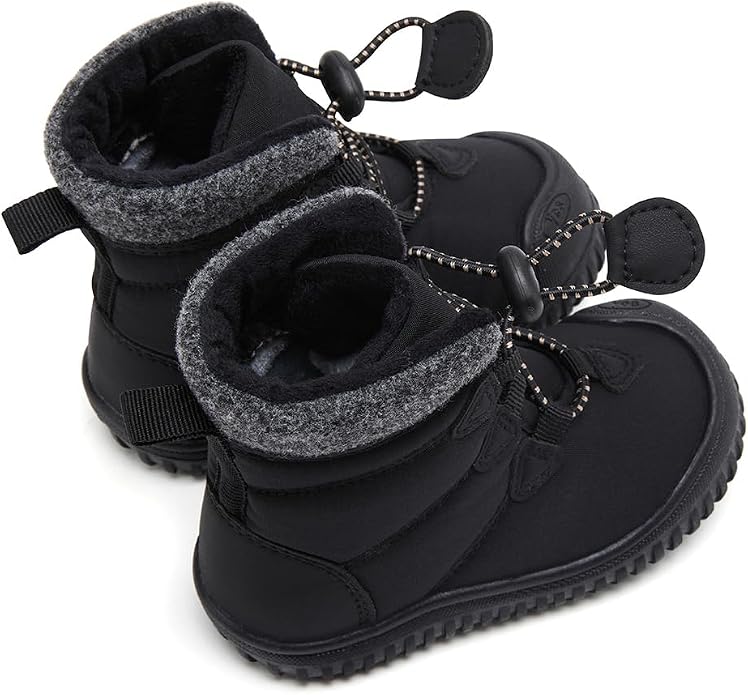 BMCiTYBM Toddler Baby Winter Snow Boots Boy Girl Faux Fur Warm Non Slip First - Image 5