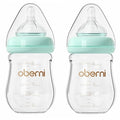 Glass Baby Bottles, Anti Colic Breastfeeding Bottle by oberni
