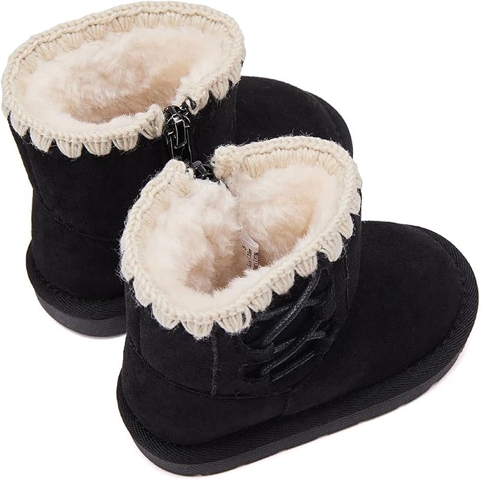 BMCiTYBM Girls Boys Snow Boots Warm Winter Fur Lined Baby Shoes - Image 4