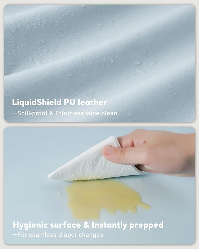 Vegan Leather Waterproof Baby Changing Pad - Image 2