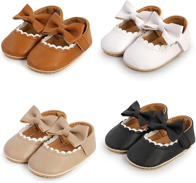 COSANKIM Baby Girls Mary Jane Flats Shoes Anti-Slip Rubber Sole Infant Toddler - Image 5