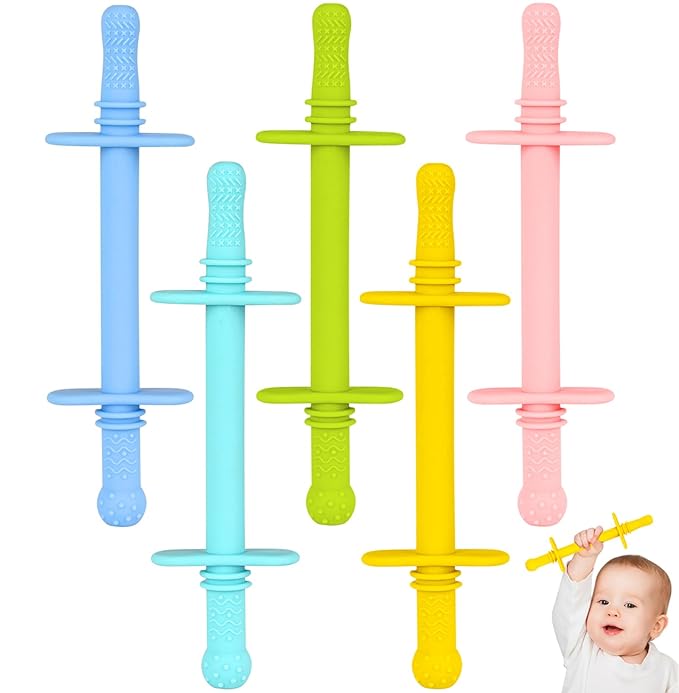Fu Store Hollow Teether Tube Chew Straw Toy by FuStore