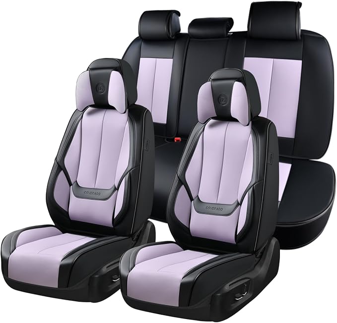Coverado Universal Seat Covers Full Set, 5 Seats Universal Seat Covers by COVERADOAUTO