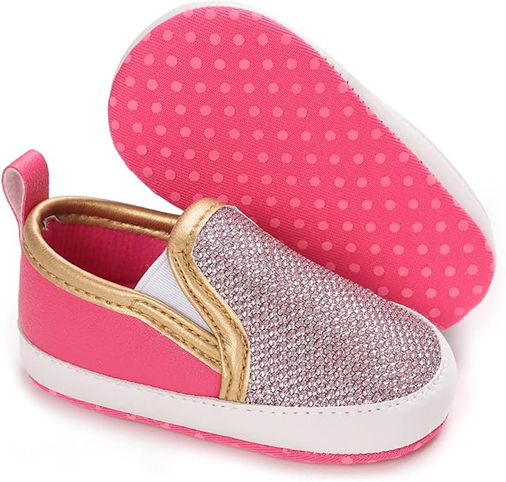 LONSOEN Baby Girls Boys Loafers Prewalker Dress Crib Shoes - Image 6