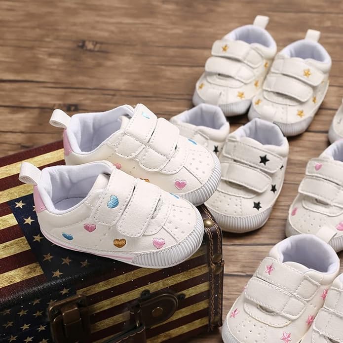 Clowora Baby Boys Girls Shoes Non-Slip Rubber Sole Sneakers Infant First - Image 5