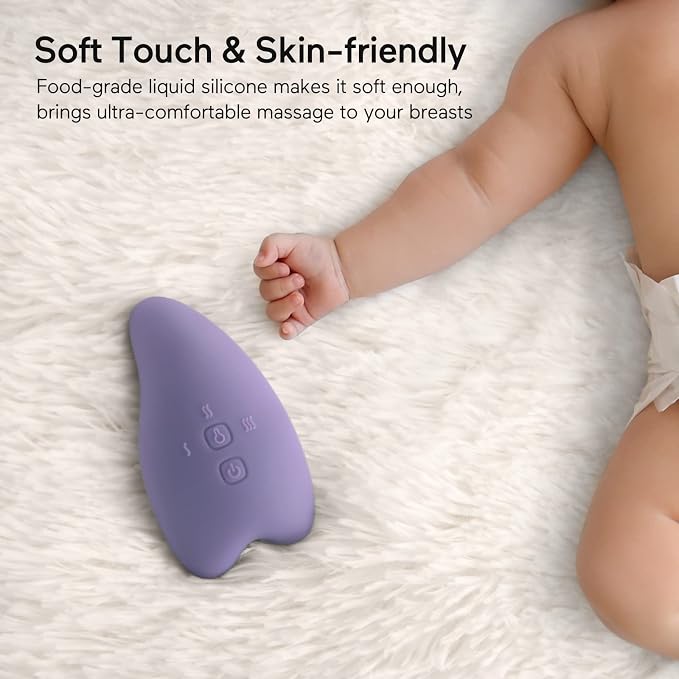 Momcozy Warming Lactation Massager 2-in-1, Soft Breast Massager - Image 2