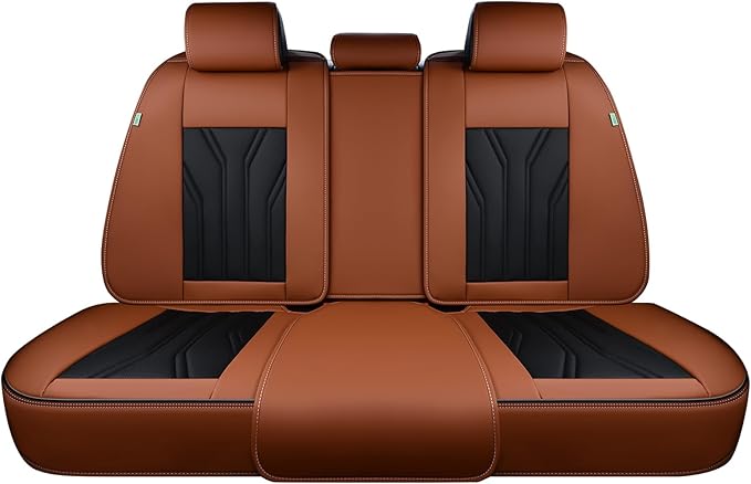 FLORICH Rear Seat Covers Leather Car Seat Covers Waterproof Back Seat Cover by FLORICH