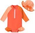Aalizzwell Baby Girls Long Sleeve One Piece Swimsuit by Aalizzwell
