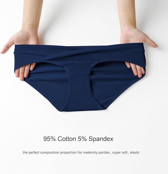Angelhood 6 Pack Womens Cotton Maternity Underwear, Healthy Maternity Pregnancy - Image 6