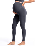 POSHDIVAH Women's Creamluxe Maternity Leggings 25"/28" Over The Belly Pregnancy by Poshdivah