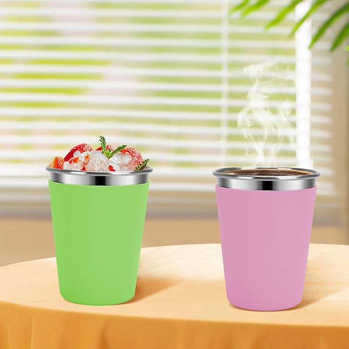 Kids Cups with Straws and Lids, 5 Pack 12oz Spill Proof Toddlers Straw Cup with - Image 4