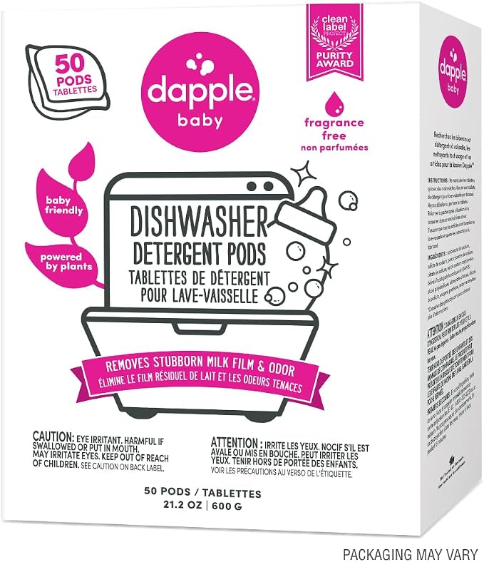Dapple Baby Dishwasher Pacs, Hypoallergenic Dishwasher Pods Powered by Plants - Image 8