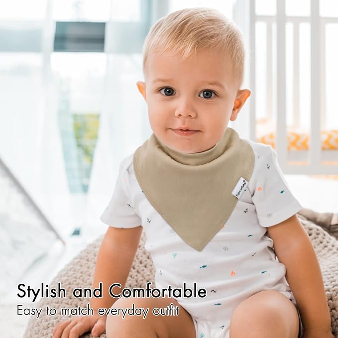 Baby Bandana Drool Bibs for Boys Girls, Super Absorbent Triangle Baby Bibs for - Image 3