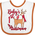 inktastic Baby's First Christmas Baby Bib by Inktastic