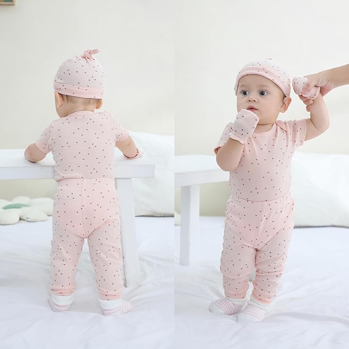 Baby Bodysuit and Pant Set 10-pcs Cotton Soft Newborn Boy Girl Clothes Outfits - Image 7