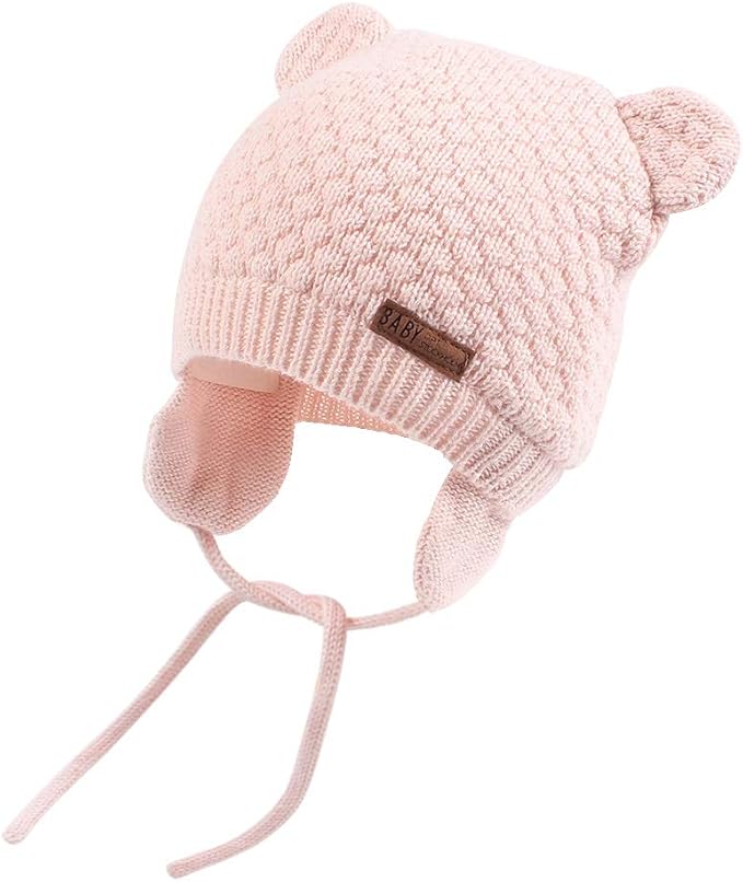 XIAOHAWANG Baby Hat Cute Bear Toddler Earflap Beanie Warm by XIAOHAWANG
