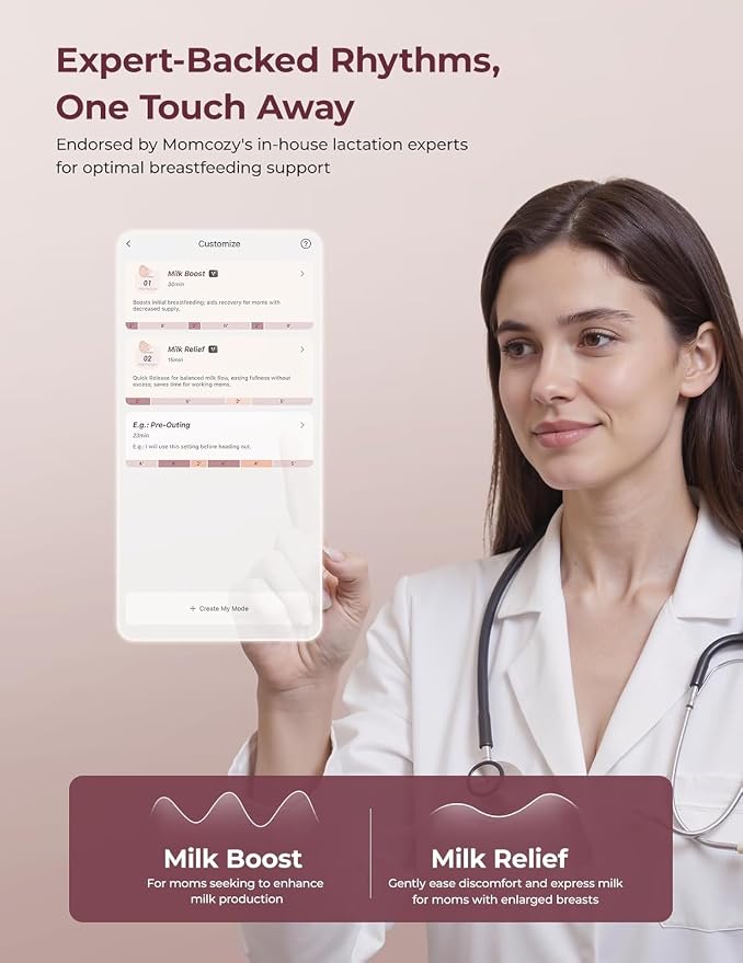 Momcozy Breast Pump Hands Free Upgraded Mobile Flow | M9, App Discreet Control - Image 5