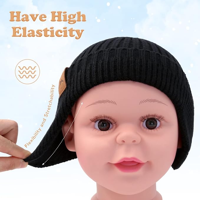 POXIMI Baby Boy Winter Hat Toddler Warm Beanie Girl Knit Hats - Image 2