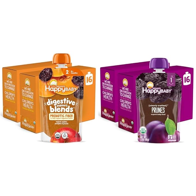 Happy Baby Digestive Support Blends, Stage 2 Baby Food by HappyBaby