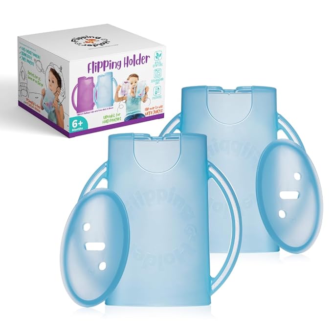 Flipping Holder Squeeze Proof Food Pouch Holder by FlippingHolder