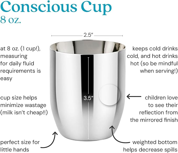 Ahimsa Stainless Steel Kids Cups - Image 2