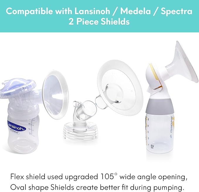 2 Count of 29mm Breast Pump Flanges Compatible - Image 5