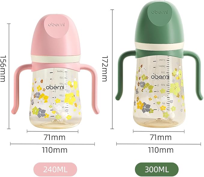 PPSU No Spill Sippy cups, Weighted Straw Toddler Water Bottle - Image 9