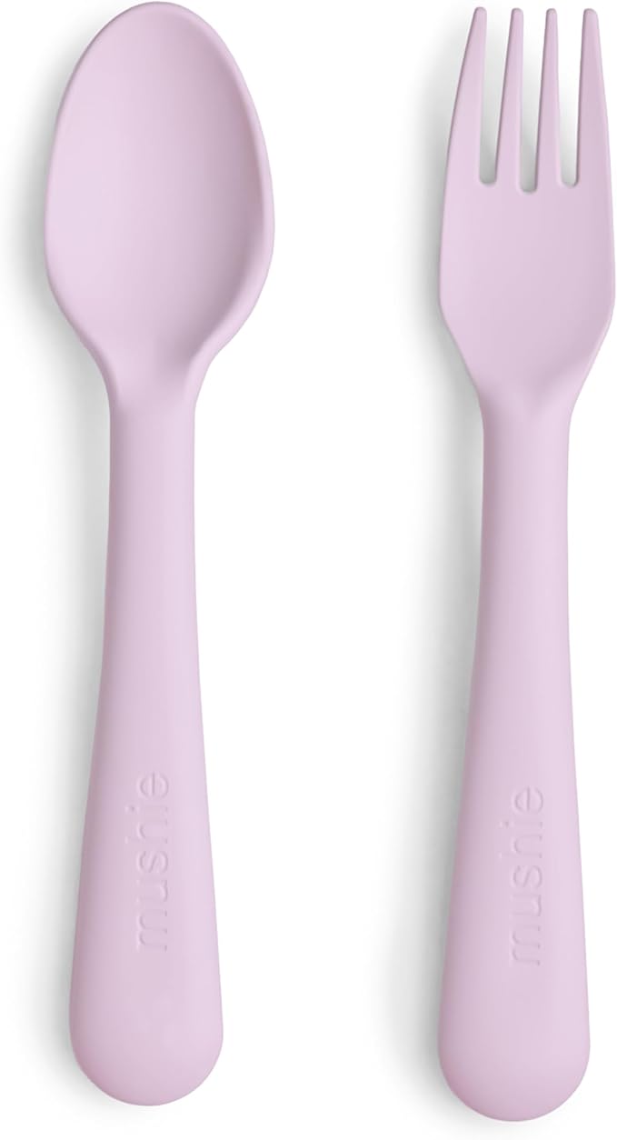 mushie Flatware Fork and Spoon Set by mushie