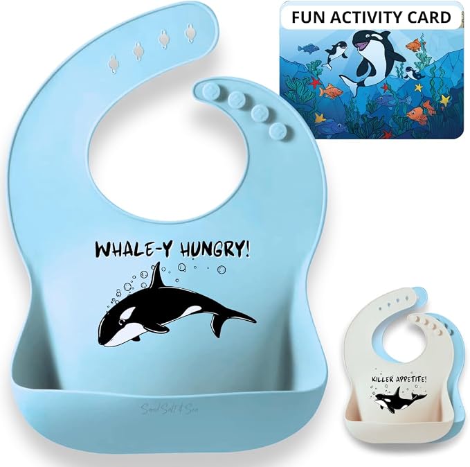 Animal Silicone Bibs for Babies by SandSaltSea