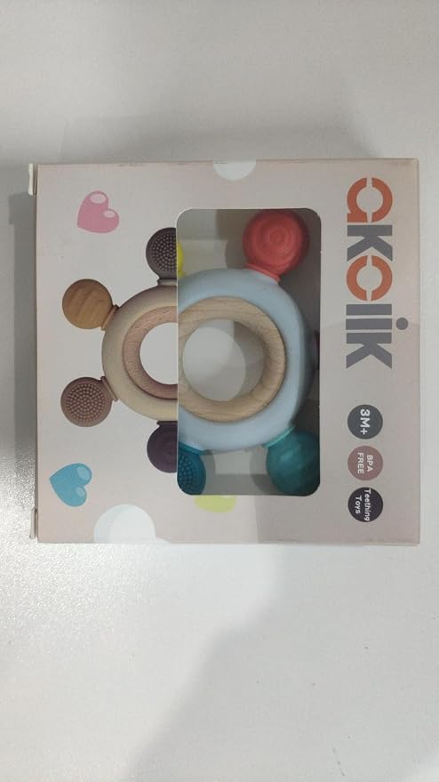 akolik Baby Teething Toys, Teething Relief Toy, BPA Free Baby Chew Toys Infant - Image 8