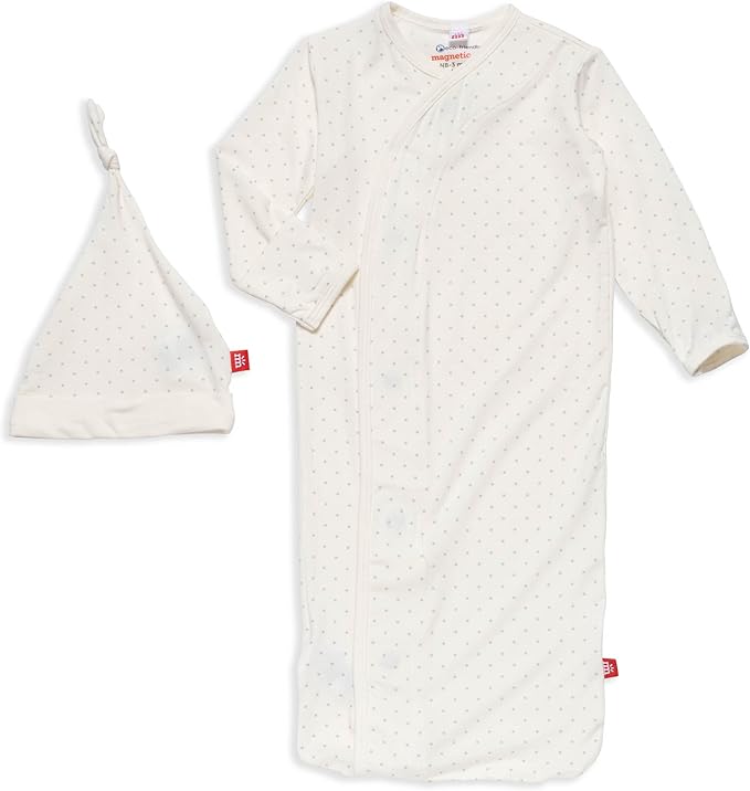 Magnetic Me Modal Newborn Sleeper Gown & Hat Set | Silky Soft Modal Fabric by magneticme