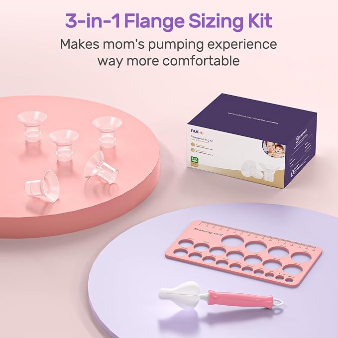 Nuliie 10PCS Silicone Flanges Insert Replacement Kit, Flange Sizing Kit - Image 2