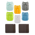 ALVABABY 6 Pack Baby Cloth Diapers by ALVABABY